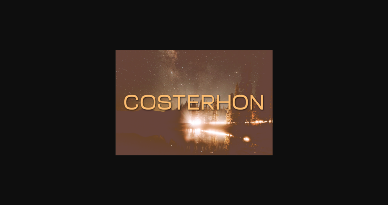 Costerhon Font Poster 3