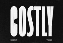 Costly Font Poster 1