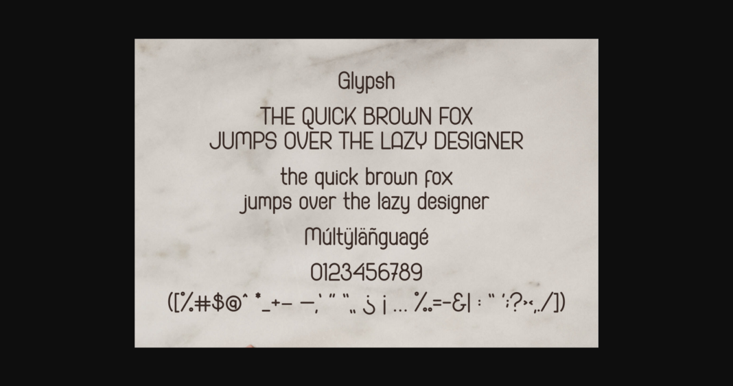 Cosyande Font Poster 2