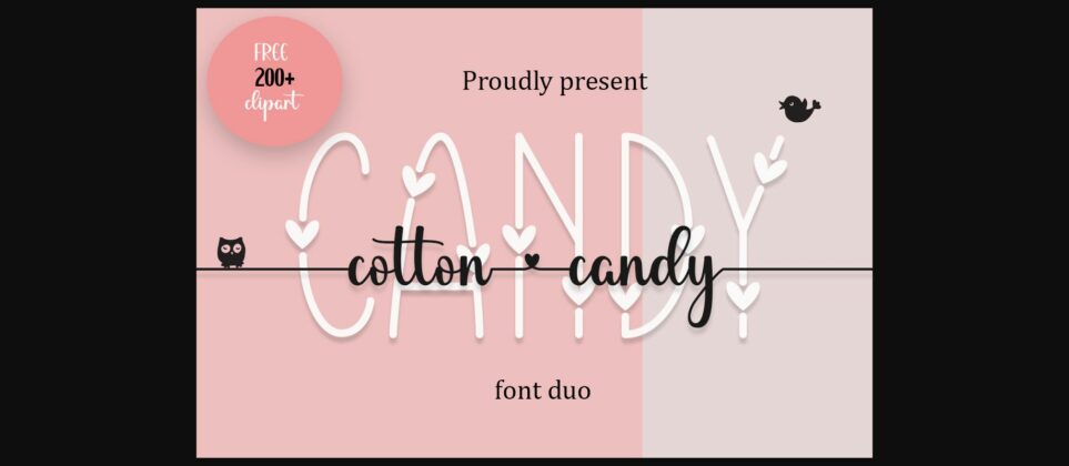 Cotton Candy Font Poster 1