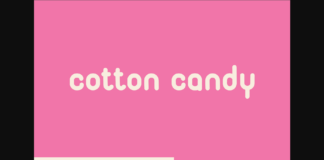 Cotton Candy Font Poster 1