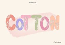 Cotton Font Poster 1