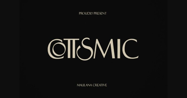 Cottsmic Font Poster 3