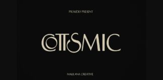 Cottsmic Font Poster 1