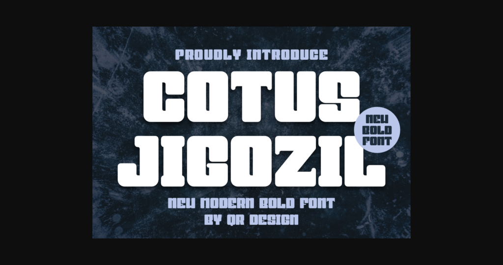 Cotus Jigozil Font Poster 3