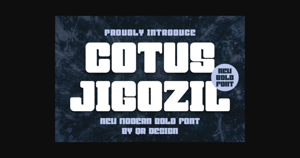 Cotus Jigozil Font Poster 1