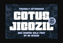 Cotus Jigozil Font Poster 1