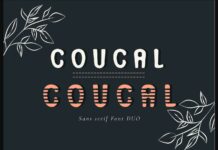 Coucal Font Poster 1