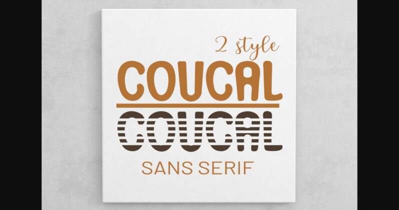 Coucal Font Poster 2