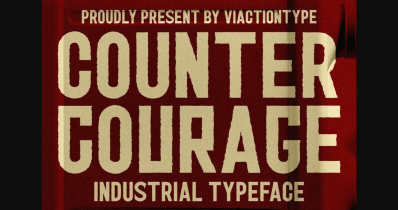 Counter Courage Font Poster 3