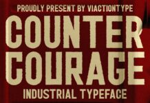 Counter Courage Font Poster 1