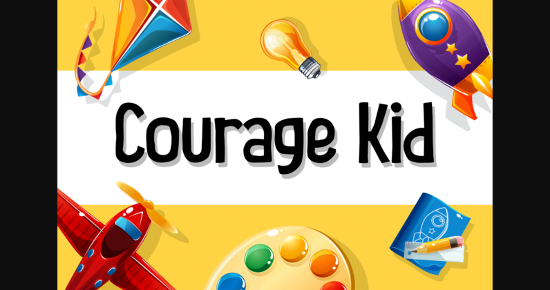 Courage Kid Font Poster 3