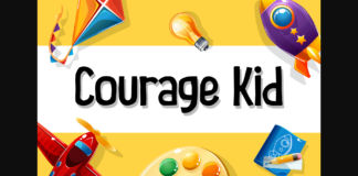 Courage Kid Font Poster 1