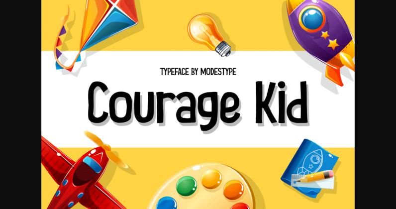 Courage Kid Font Poster 4