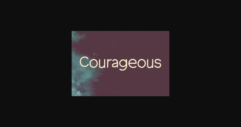 Courageous Font Poster 3