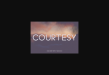Courtesy Font Courtesy Font Poster 1