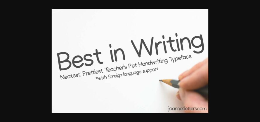 Best in Writing Font Poster 3