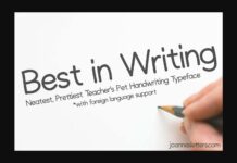 Best in Writing Font Poster 1