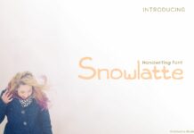 Snowlatte Font Poster 1