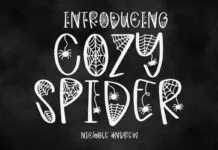 Cozy Spider Font Cozy Spider Font Poster 1