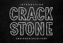 Crack Stone Font Poster 1