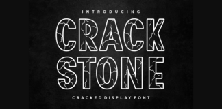 Crack Stone Font Poster 1