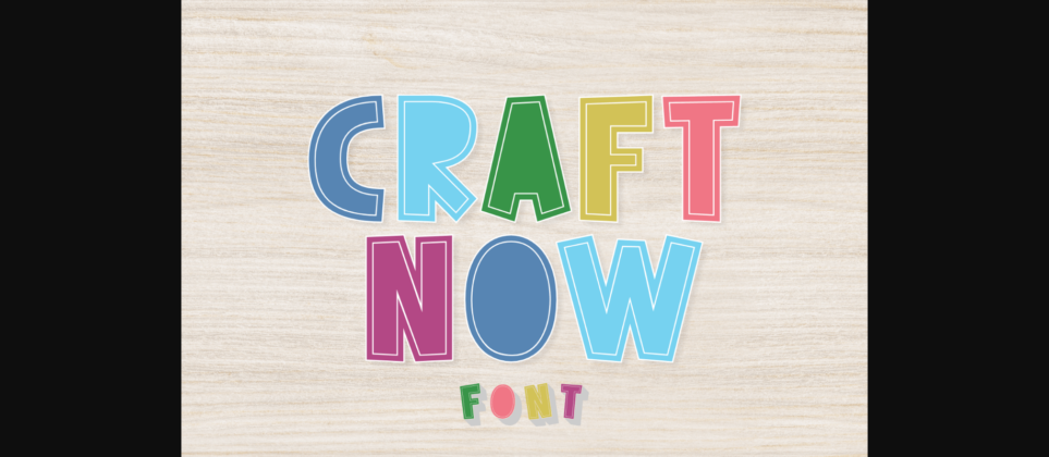 Craft Now Font Poster 1