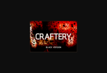 Craftery Black Font Poster 1