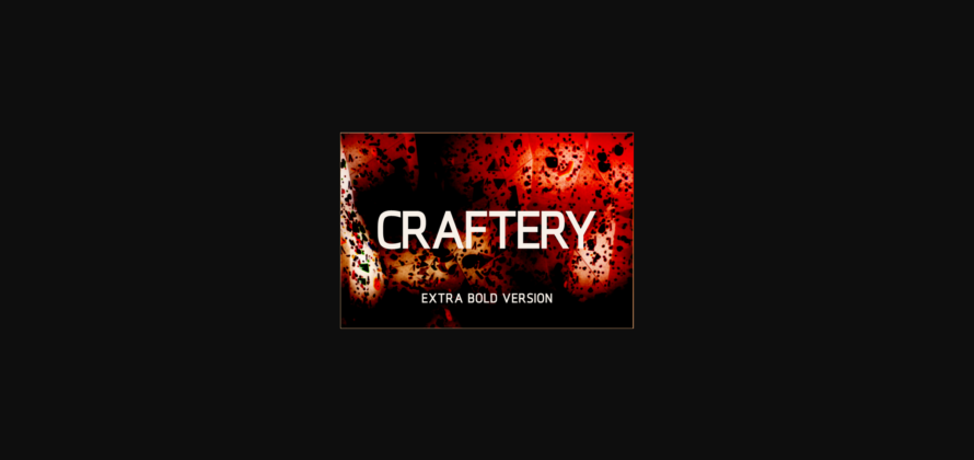 Craftery Extra Bold Font Poster 3
