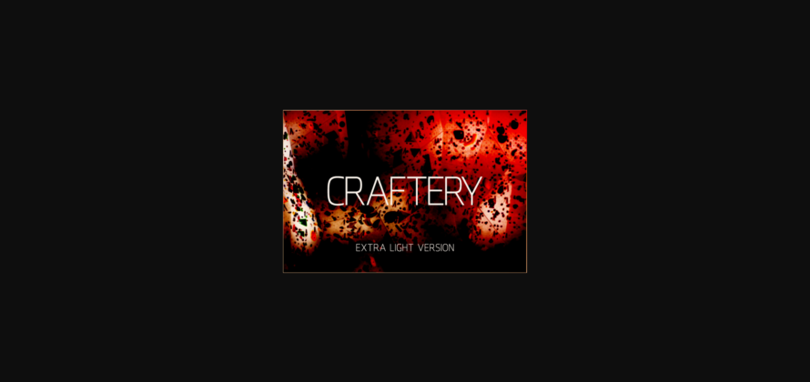 Craftery Extra Light Font Poster 3