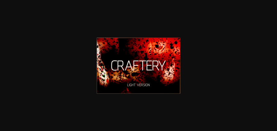 Craftery Light Font Poster 3