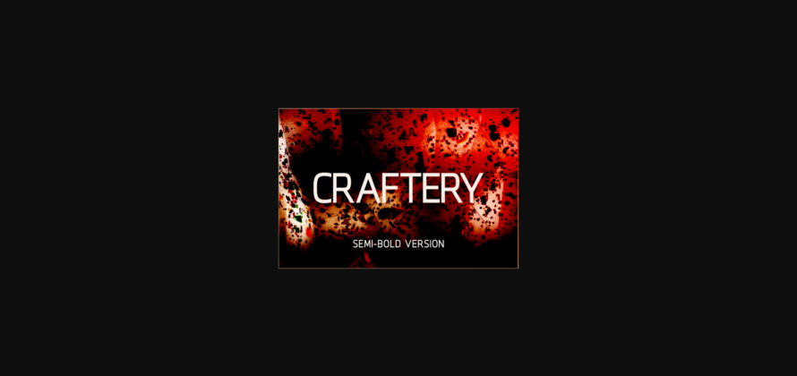 Craftery Semi-Bold Font Poster 1