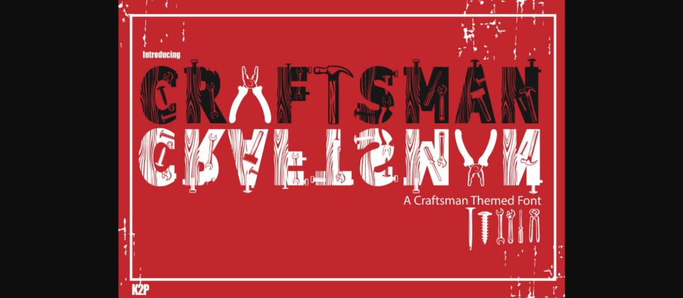 Craftsman Font Poster 3