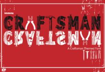 Craftsman Font Poster 1