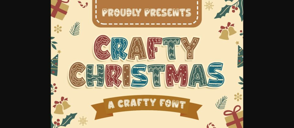 Crafty Christmas Font Poster 3