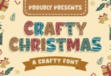 Crafty Christmas Font Poster 1