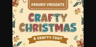 Crafty Christmas Font Poster 1