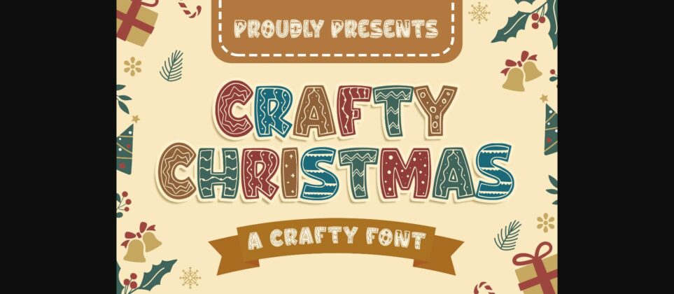 Crafty Christmas Font Poster 1