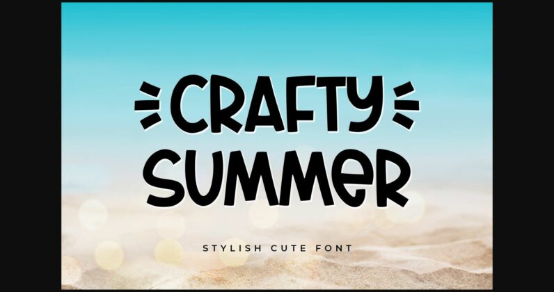 Crafty Summer Font Poster 3