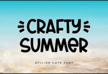 Crafty Summer Font Poster 1