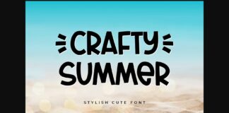 Crafty Summer Font Poster 1