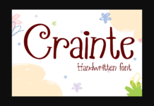 Crainte Font Poster 1