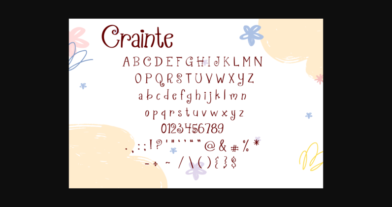 Crainte Font Poster 4