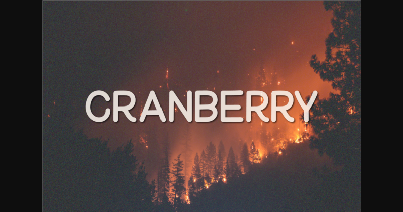 Cranberry Font Poster 3