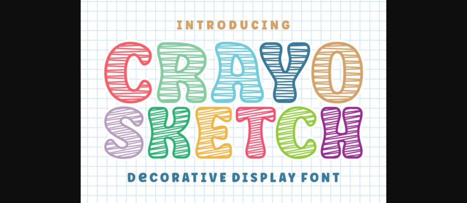 Crayo Sketch Font Poster 3