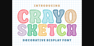 Crayo Sketch Font Poster 1