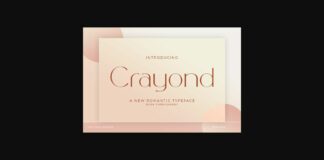 Crayond Font Poster 1