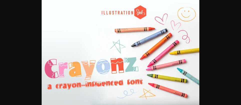 Crayonz Font Poster 3