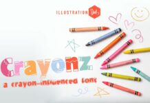 Crayonz Font Poster 1