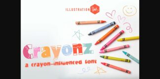 Crayonz Font Poster 1